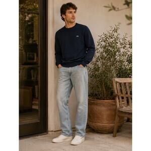 LACOSTE 5 POCKET STRAIGHT CUT INDIGO JEANS IN SIZE 32 X 32